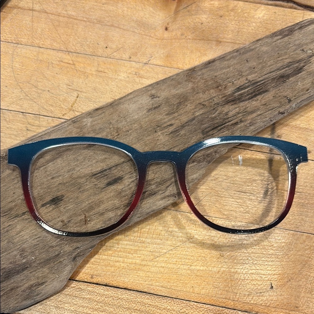 Reese Pair Eyewear topper Teal Blue and burgundy